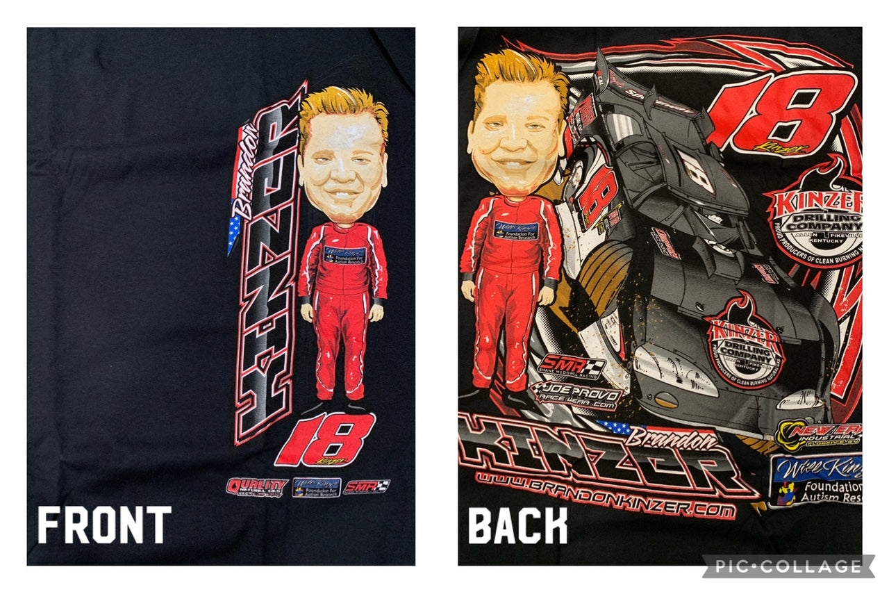 Black Brandon Kinzer Bobblehead T-Shirt – Old Dirt Shirts