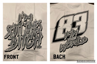 White Scott James Bitch T-Shirt